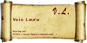 Veis Laura névjegykártya